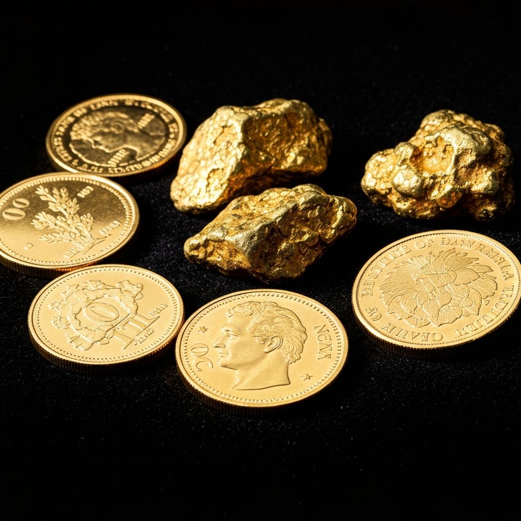 Gold coins and precious metals